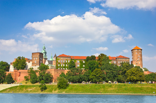 όμορφη wawel μεσαιωνικό κάστρο, Κρακοβία, Πολωνία - Φωτογραφία, εικόνα