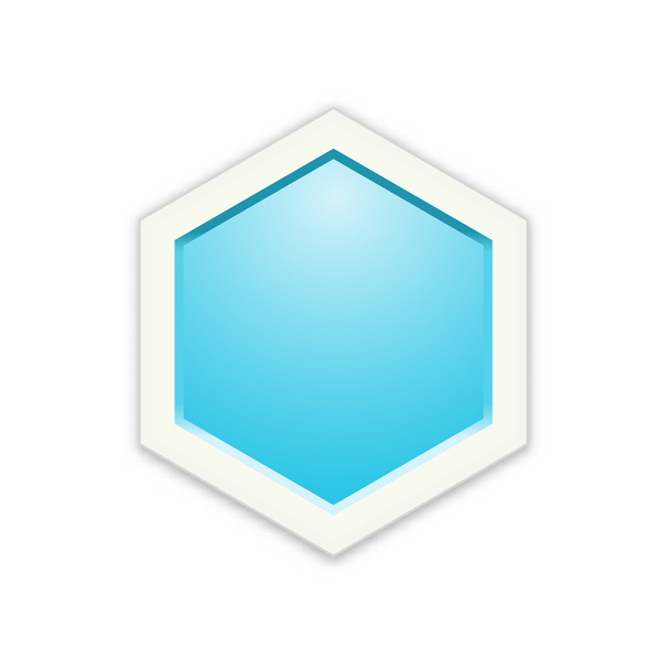 The blank hexagon template - Вектор,изображение