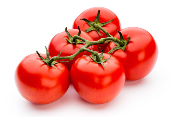 Tomatoes isolated on white background. - 写真・画像