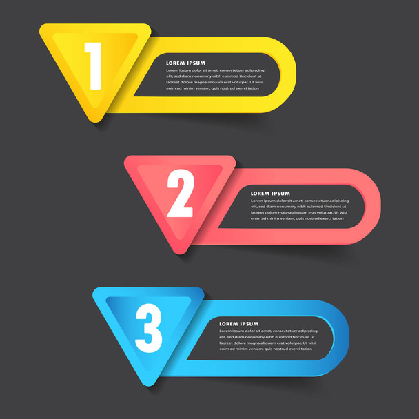 colorful modern text box template for website, computer graphic, technology and internet, banner - Wektor, obraz