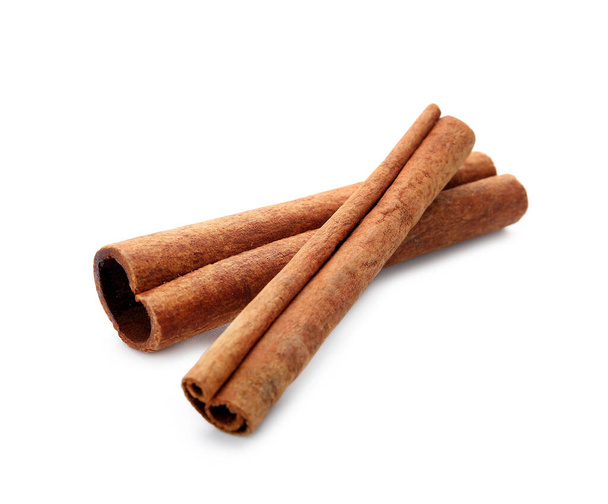 Cinnamon sticks on white background - Photo, Image