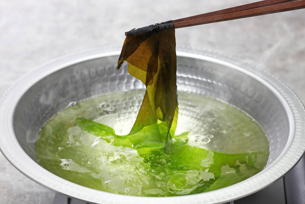 wakame shabu shabu, japonská kuchyně - Fotografie, Obrázek