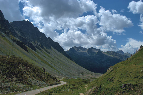 Incredible and unique mountain panorama at the Albulapass in Switzerland 12.8.2020 - 写真・画像