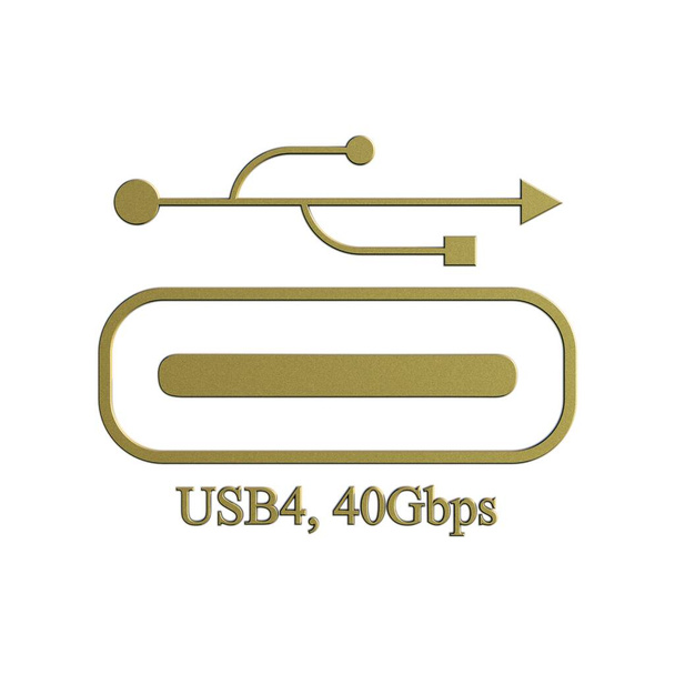 USB4 der nächsten Generation, verdoppelt die Bandbreite, um die USB-C-Leistung zu erhöhen - Foto, Bild