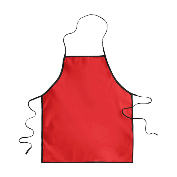Anuncie su marca con este Simple Delantal Mockup In Fiery Red Color. Es una plantilla en blanco simple y preparada para usar. - Foto, Imagen