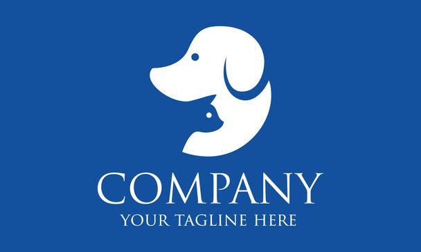 Концепция логотипа "Космическая собака-кошка" - Вектор,изображение