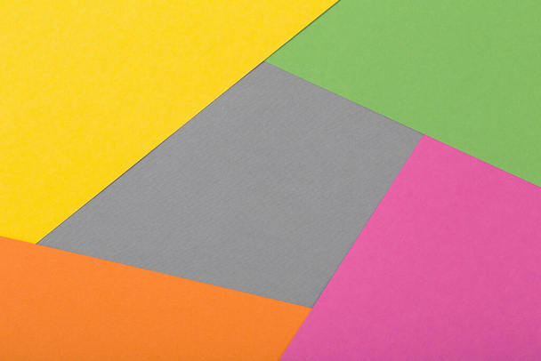 background from colored sheets of cardboard top view - Photo, image