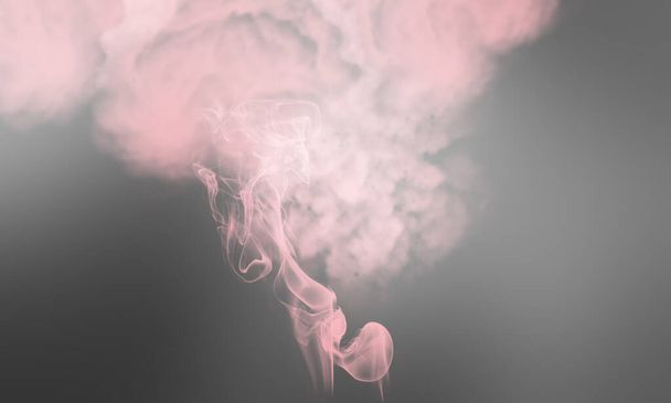 Pembe duman bulutu. Soyut mistik dondurma hareketi difüzyon arkaplanı. - Fotoğraf, Görsel
