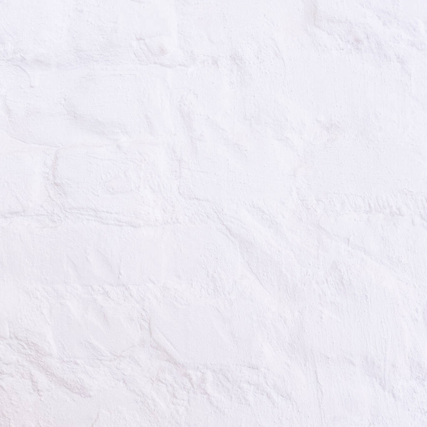 Antigua pared de ladrillo grunge blanco yeso. - Foto, Imagen