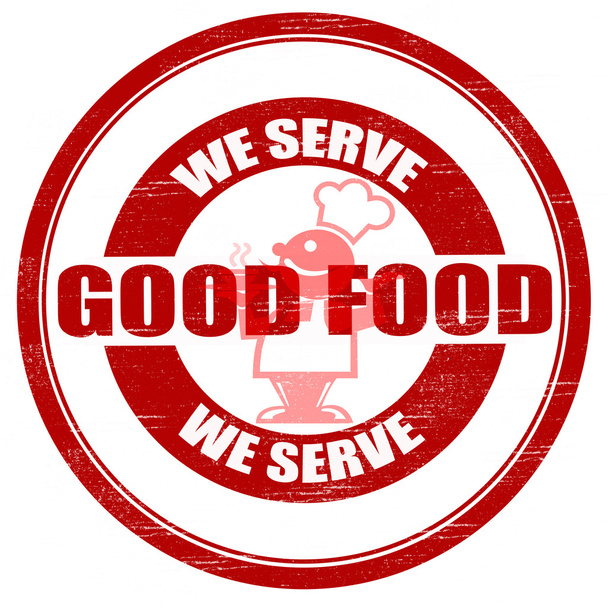 Servimos boa comida
 - Vetor, Imagem