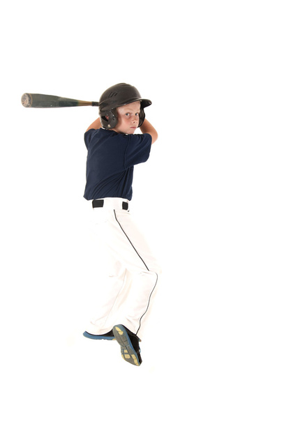 young baseball player batting waiting for a pitch - Фото, изображение