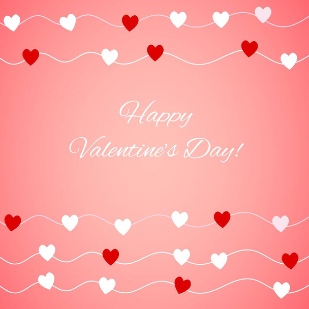 tarjeta para el día de San Valentín con texto feliz día de San Valentín - Foto, imagen