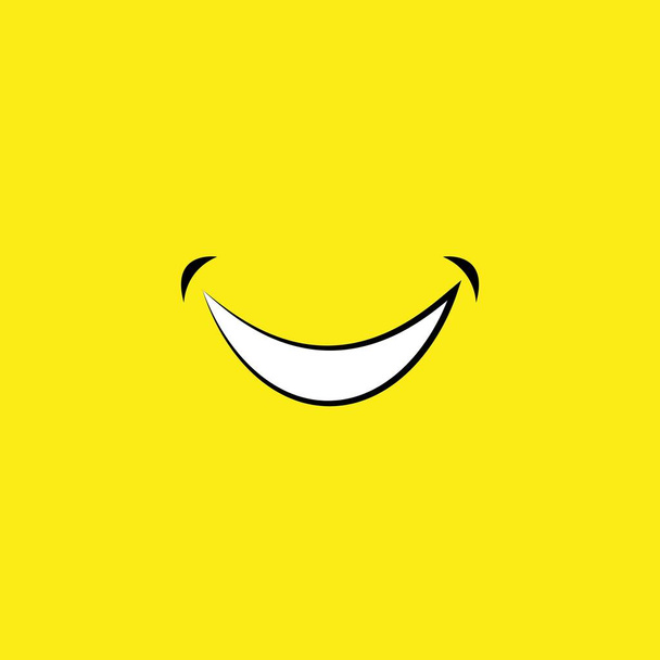 Sorriso design vetor rosto feliz - Vetor, Imagem