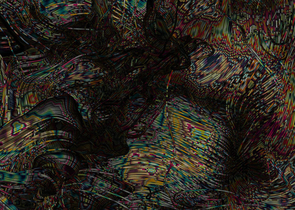 Abstrakcyjny Perlin Hałas Tło Computational Generative Art ilustracja - Zdjęcie, obraz