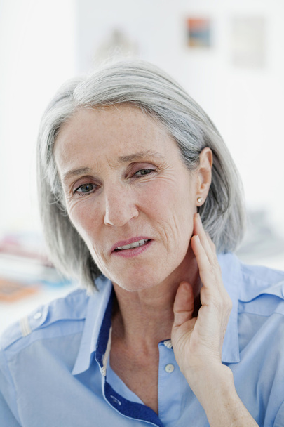 ELDERLY PERSON WITH A TOOTHACHE - Photo, Image