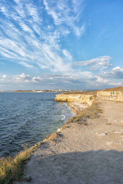 Picturesque coastline of the Black Sea. Crimea summer - Fotó, kép