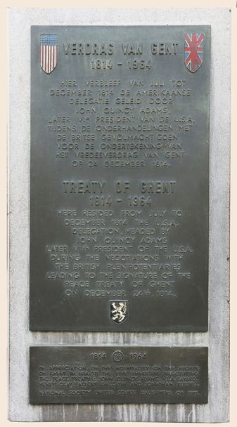 Memorial for the Treaty of Ghent in 1814. - Photo, Image
