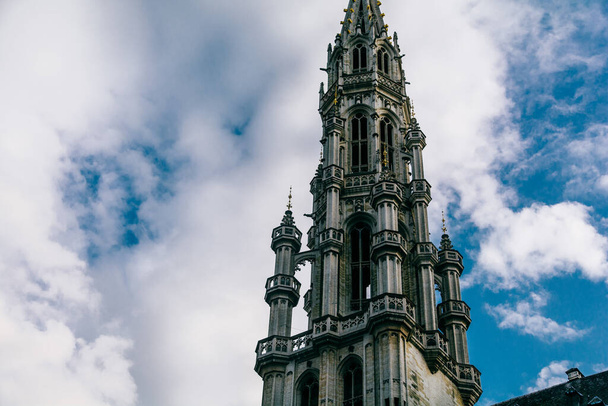 The beautiful tower of Grand Place, Brussels - Foto, immagini