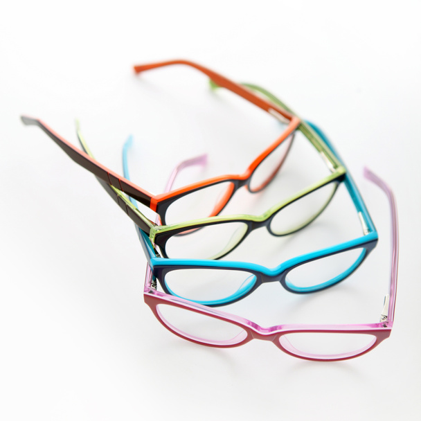 Composition of colored glasses - Foto, Bild