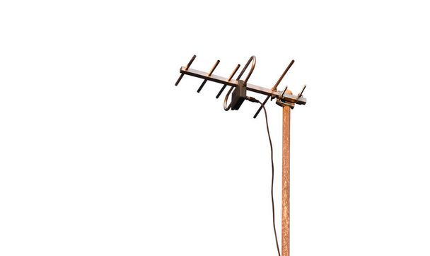 Outdoor yagi antenna to receive radio, tv, internet signals from accesspoint nearby. - Photo, Image