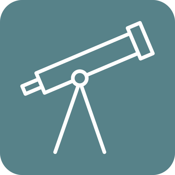 Telescope, science, technology icon vector image. Can also be used for education. Suitable for use on web apps, mobile apps and print media. - Vector, Image