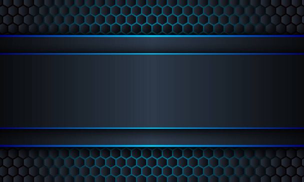 Rayure marine foncée abstraite avec fond bleu. Illustration vectorielle. Modèle pour annonces, affiche, bannière. - Vecteur, image