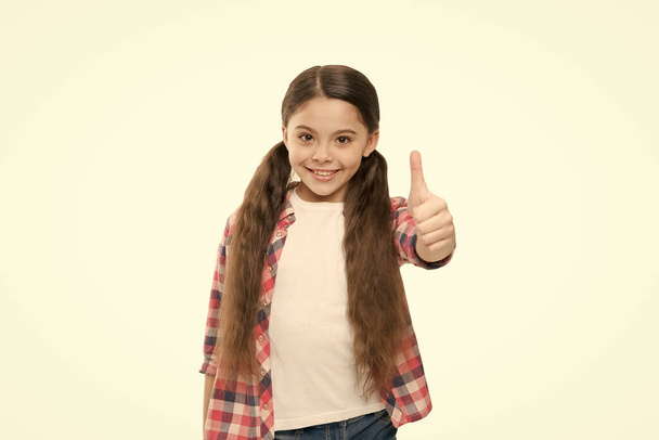 Hair growing life hack. How grow hair faster. Girl little child really long hair. Hairdresser salon. Maintaining proper hygiene and self care. Snipping away at dead ends can help boost rejuvenation - Фото, зображення