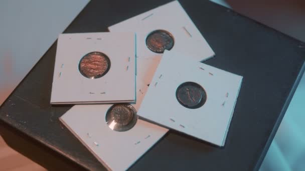 Antike römische Münzen - Filmmaterial, Video