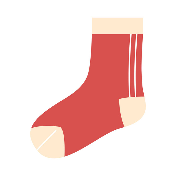 赤い靴下のアイコンベクトルデザイン - ベクター画像