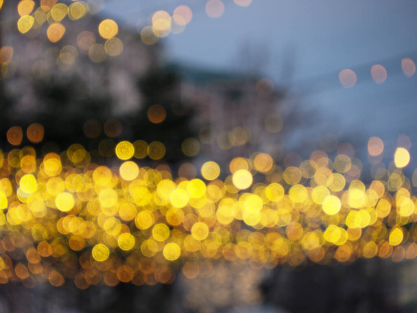 αφηρημένο φόντο με θολή πολύχρωμα φώτα - Φωτογραφία, εικόνα