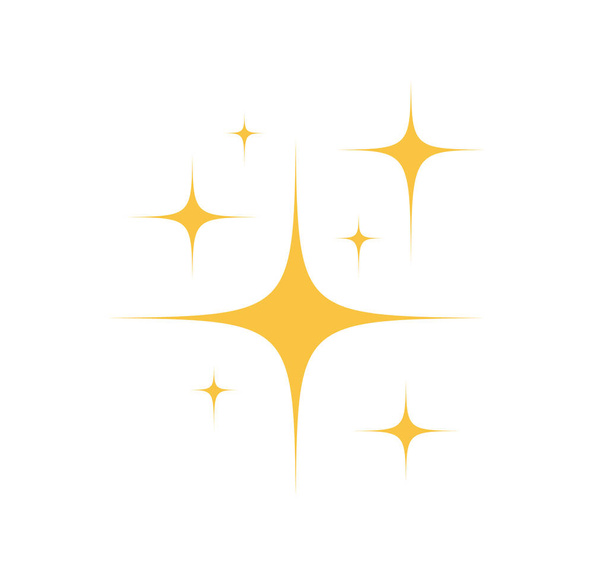 Sparkles Stars ikon elszigetelt fehér háttér. Ragyogó ikon. Ragyogó csillagok. Vektorillusztráció - Vektor, kép