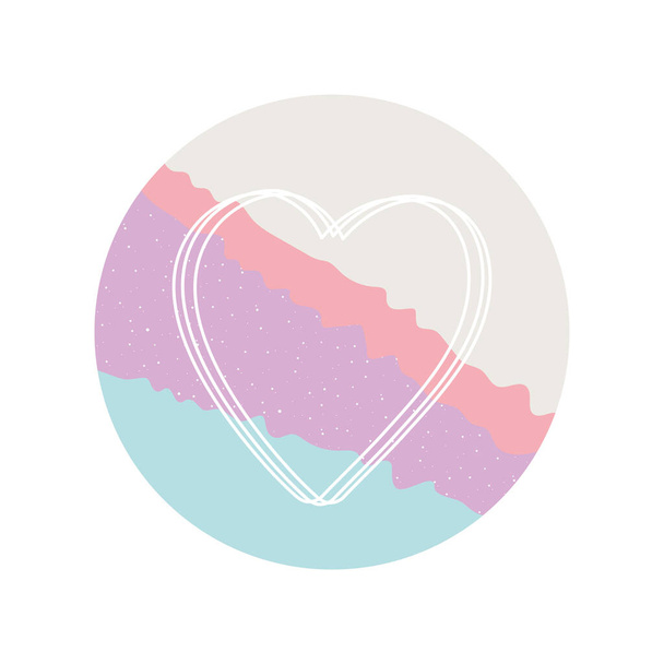 evidenziare copertura astratto colore cuore amore design - Vettoriali, immagini
