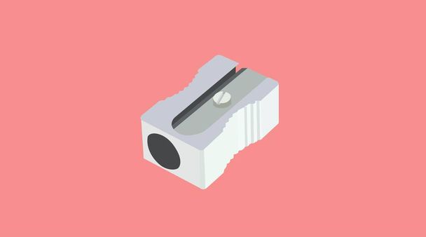 Vector Isolated Illustration of a Pencil Sharpener - Vector, Image