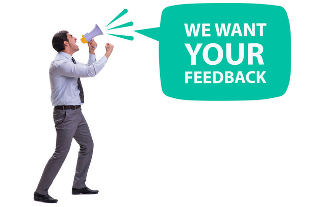 Concept of receiving feedback from customers - Photo, Image