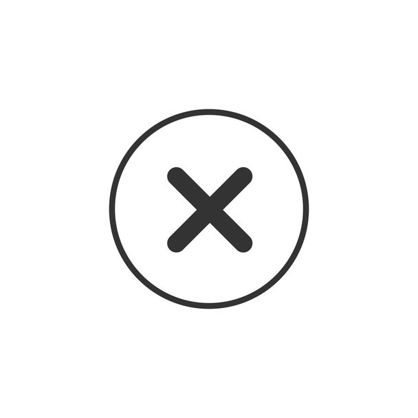 Icono cerrado. Cruz símbolo moderno, simple, vector, icono para el diseño del sitio web, aplicación móvil, ui. Ilustración vectorial - Vector, Imagen