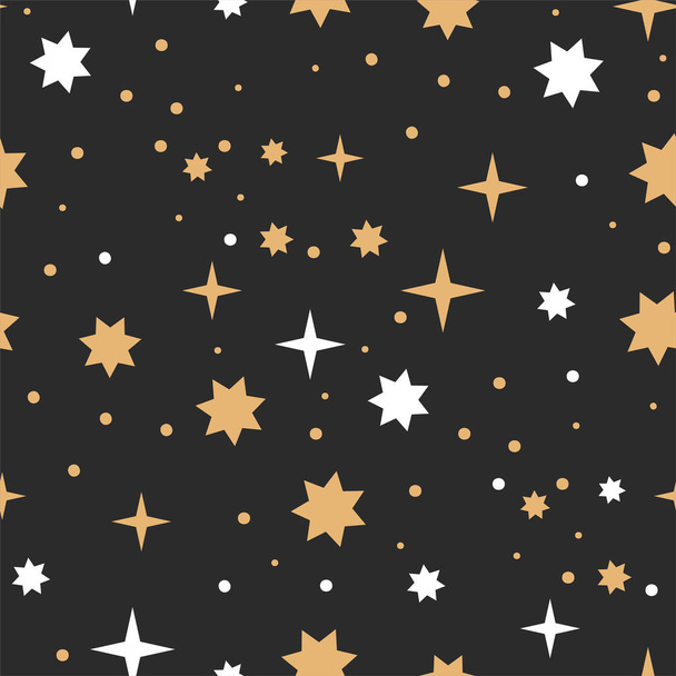 Star planet space seamless pattern. - Vector, Image