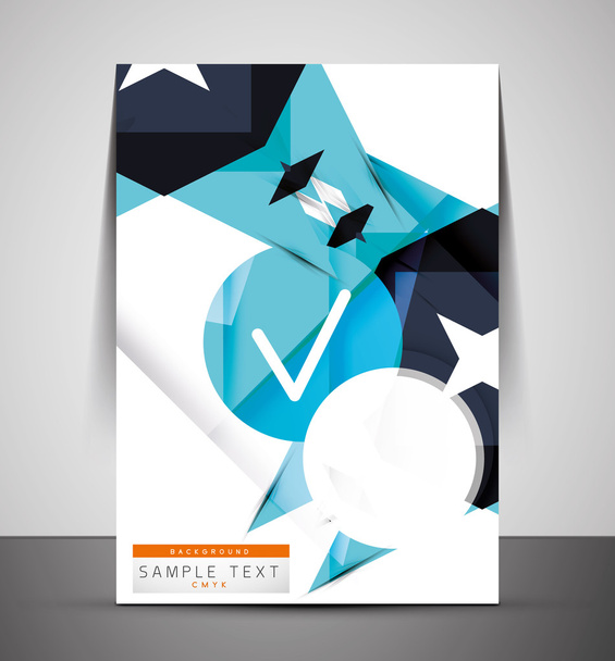 CMYK Business plantilla de folleto corporativo
 - Vector, Imagen
