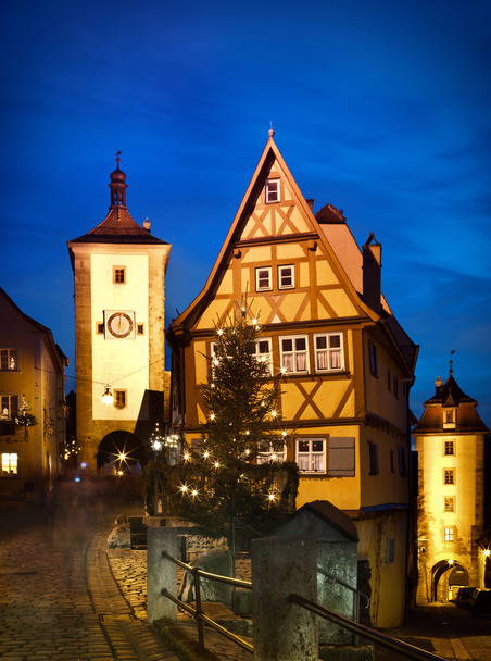 Rothenburg ob der tauber v noci - Fotografie, Obrázek