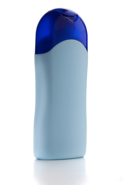 botella de champú azul
 - Foto, imagen
