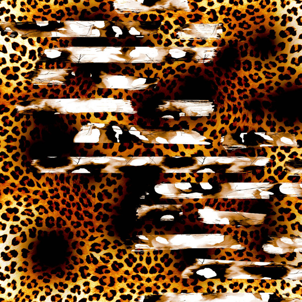Textile Fabric Print Pattern, Cushion Designs, Dress Pattern Design, Leopard, Camouflage, Zebra, Baroque and Combination Patterns. - Photo, Image