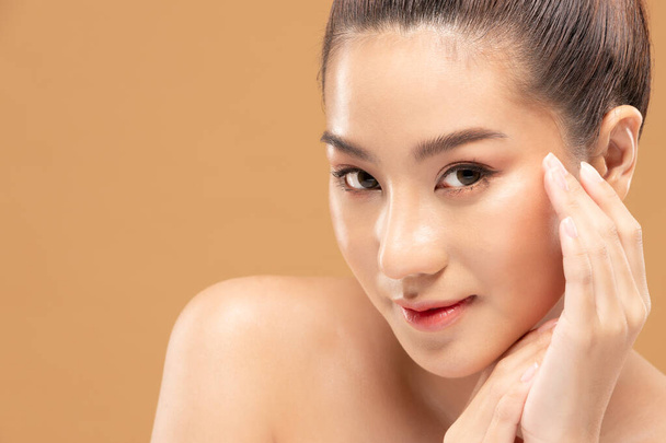 Beauty asian women portrait face with skin care healthy and skin. - Photo, Image