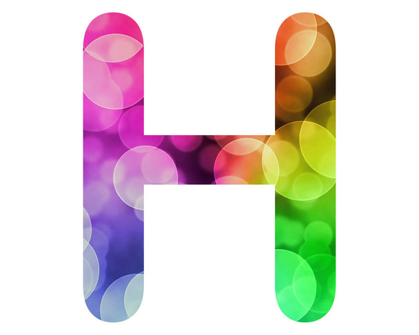 A 3d illustration of the H letter logo - Foto, immagini