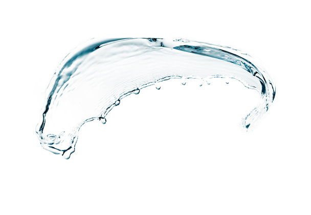 rozprysk wody izolowany na białym  - Zdjęcie, obraz