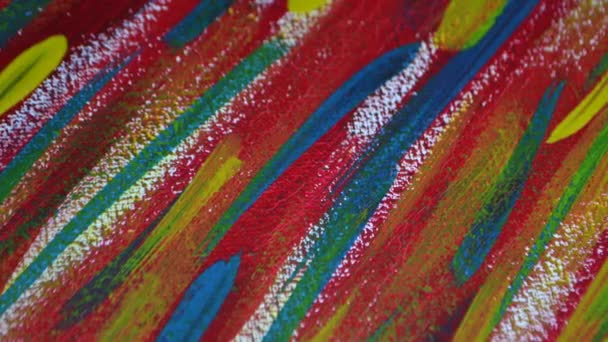 Яскравий і строкатий різнокольоровий фон пензля мазків
 - Кадри, відео