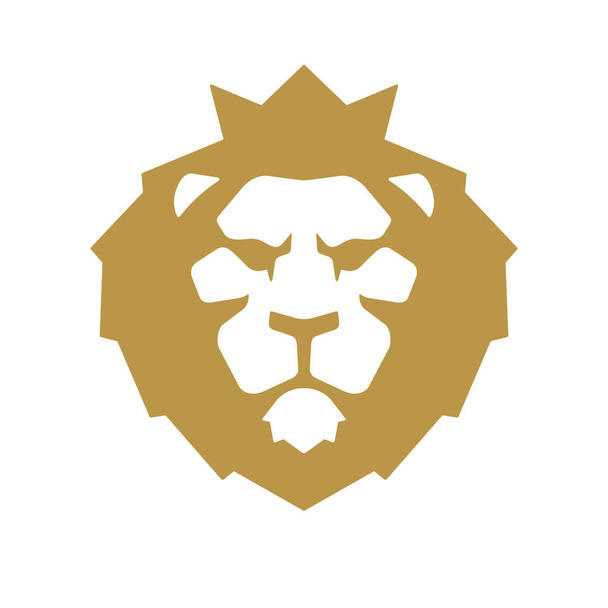 Ikona symbolu symbolu vektorové ilustrace lví hlavy - Vektor, obrázek