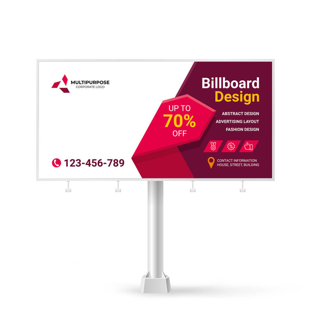 ビルボード、広告商品やサービスのテンプレート、創造的なデザイン - ベクター画像