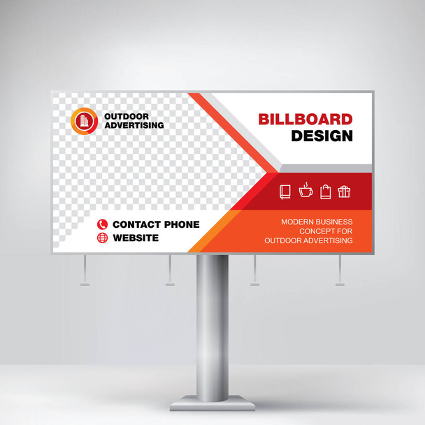 Billboard, template for advertising goods and services, creative design - Vector, Image