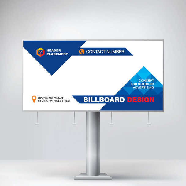 Billboard, szablon reklamowy towarów i usług, kreatywny design - Wektor, obraz