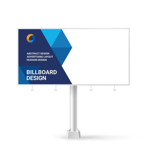 Billboard, template for advertising goods and services, creative design - Vector, Image