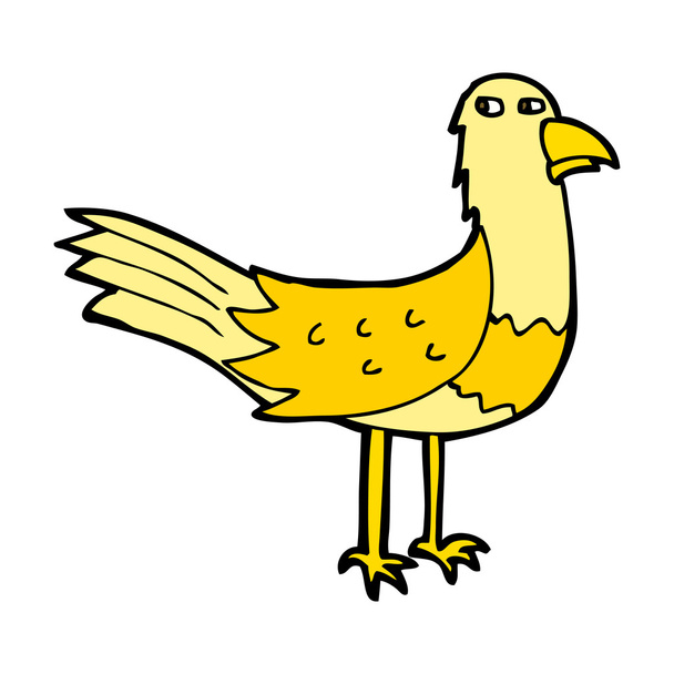 Pájaro de dibujos animados
 - Vector, imagen
